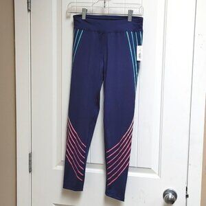 JOE FRESH active blue pink green leggins New with tags NWT Size Large 10…